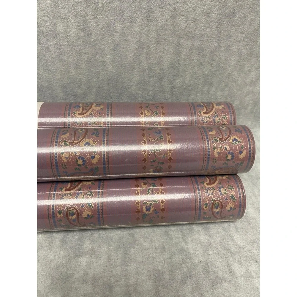 York‎ Vintage 5 Rolls Three Sisters Studio Wallpaper LS 2584 R4 Paisley Floral